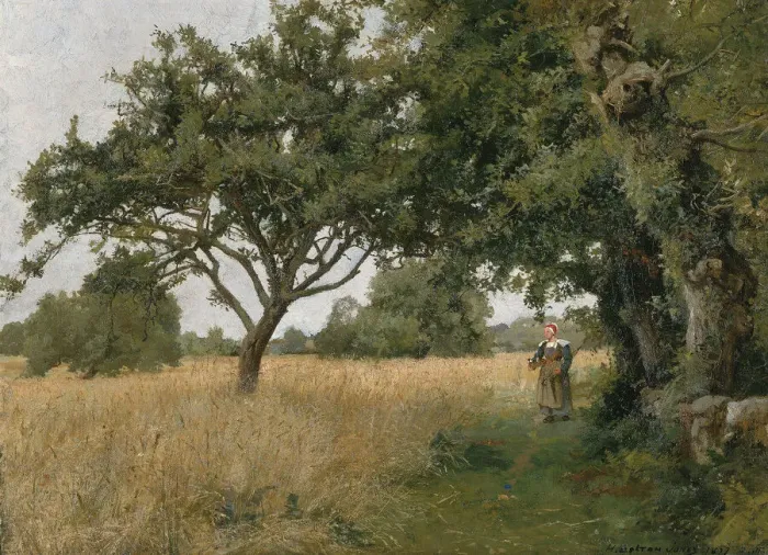 Framed Print : Brittany Landscape, 1877. Creator: Hugh Bolton Jones
