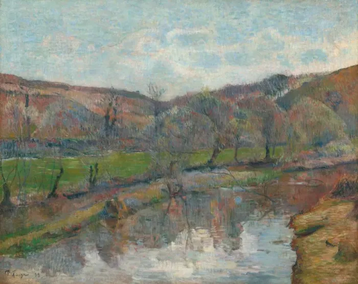 Framed Print : Brittany Landscape, 1888. Creator: Paul Gauguin Framed Print : Brittany Landscape, 1888. Creator: Paul Gauguin
