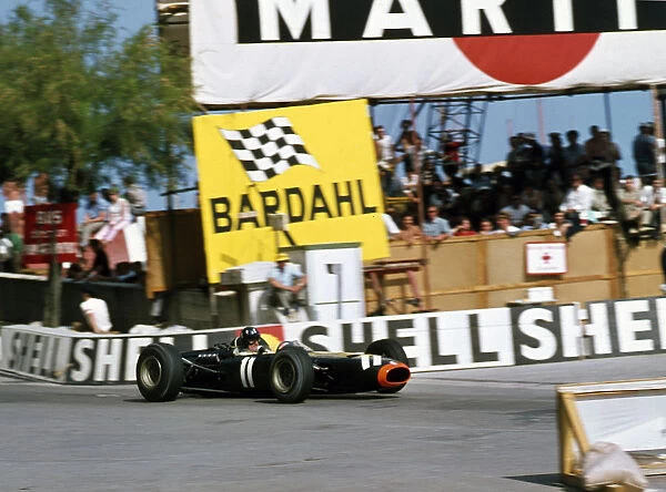 BRM P261, Graham Hill 1966 Monaco Grand Prix, finished 2nd. Creator: Unknown