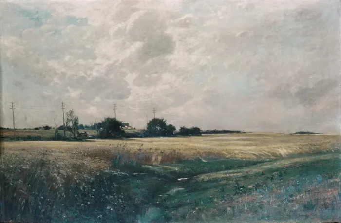 Framed Print : Broad Acres, 1887. Creator: Edward Gay Framed Print : Broad Acres, 1887. Creator: Edward Gay