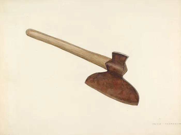 Framed Print : Broad Axe, c. 1941. Creator: Archie Thompson