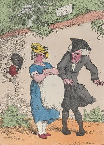 Broad Grins, or a Black Joke, June 4, 1812. June 4, 1812. Creator: Thomas Rowlandson