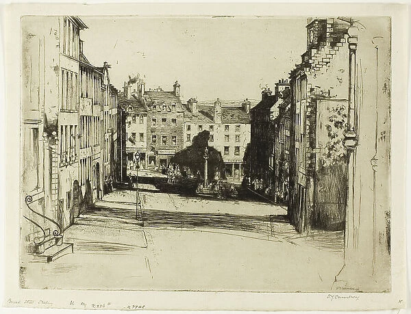 Broad Street, Stirling, 1899. Creator: David Young Cameron