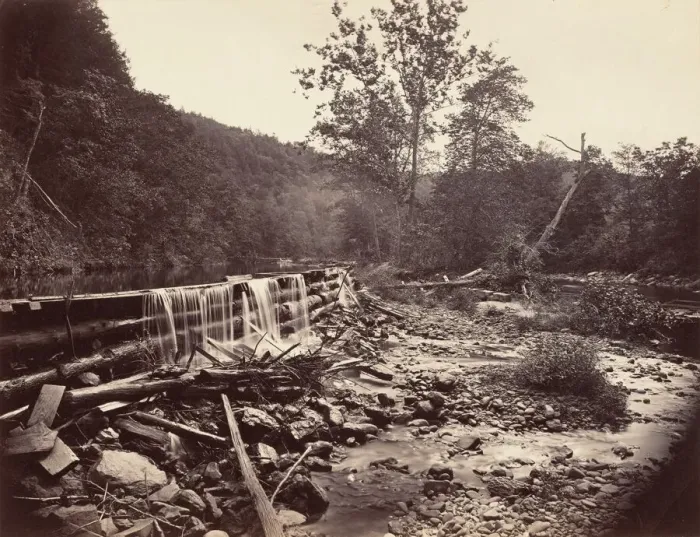 Framed Print : Broadhead?s Creek, Delaware Water Gap, 1863. Creator: John Moran Framed Print : Broadhead?s Creek, Delaware Water Gap, 1863. Creator: John Moran
