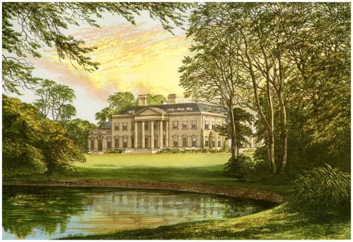 Framed Print : Broadlands, Hampshire, home of the Cowper-Temple family, c1880 Framed Print : Broadlands, Hampshire, home of the Cowper-Temple family, c1880