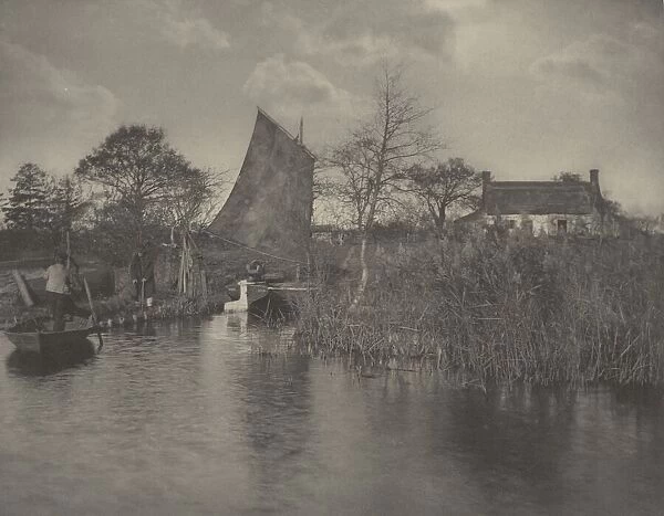 A Broadmans Cottage, 1886. Creators: Dr Peter Henry Emerson, Thomas Frederick Goodall