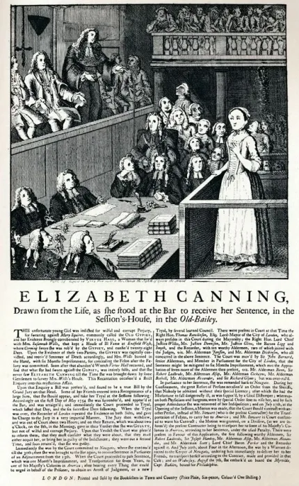 Framed Print : A broadside of 1754 reporting on the case of Elizabeth Canning, 1915 Framed Print : A broadside of 1754 reporting on the case of Elizabeth Canning, 1915