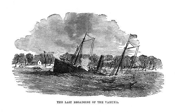 The Last Broadside of the Varuna, 1862, (1872)