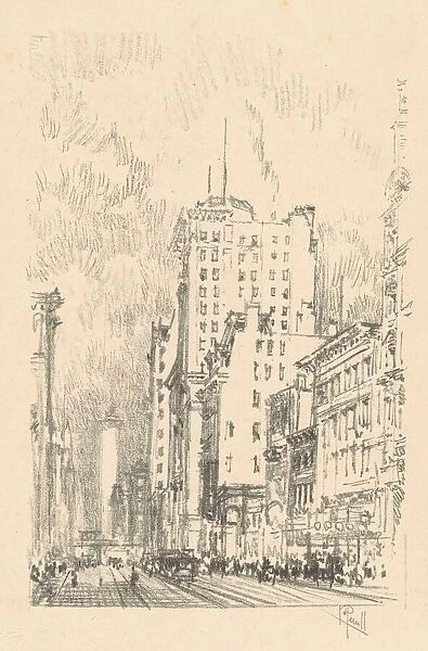 Broadway, Above Twenty-Third Street, 1904. Creator: Joseph Pennell