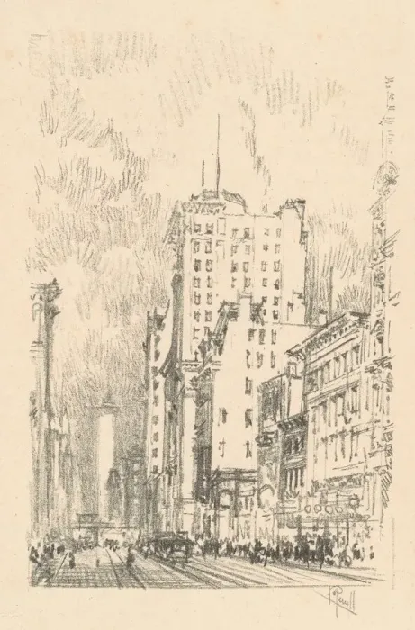 Framed Print : Broadway, Above Twenty-Third Street, 1904. Creator: Joseph Pennell Framed Print : Broadway, Above Twenty-Third Street, 1904. Creator: Joseph Pennell