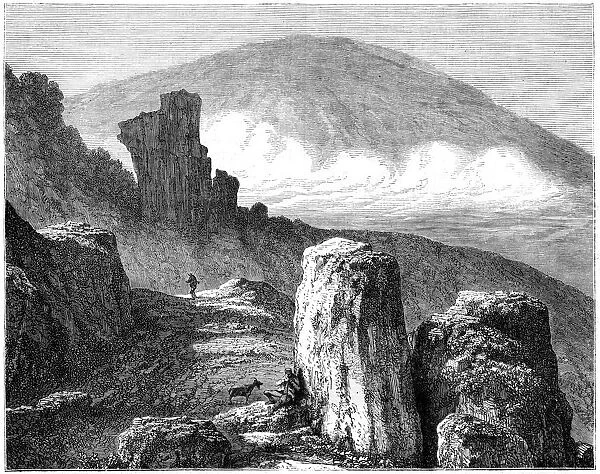 The Brocken, or Blocksberg, Harz Mountains, Germany, 19th century. Artist: Francois Stroobant