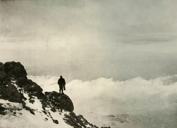 Framed Print : Brocklehurst Looking Down From... Mount Erebus, 1908, (1909) Framed Print : Brocklehurst Looking Down From... Mount Erebus, 1908, (1909)