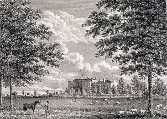 Framed Print : Brockwell Hall, Herne Hill, Lambeth, London, 1820. Artist: Bartholomew Howlett Framed Print : Brockwell Hall, Herne Hill, Lambeth, London, 1820. Artist: Bartholomew Howlett