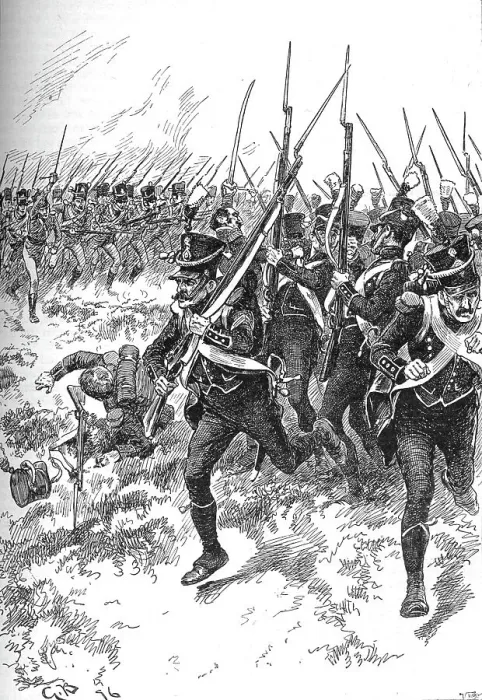 Framed Print : They Broke and Fled in the Direction of Maida, 1902. Artist: Gordon Frederick Browne Framed Print : They Broke and Fled in the Direction of Maida, 1902. Artist: Gordon Frederick Browne