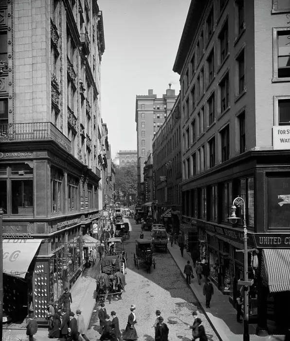 Framed Print : Bromfield Street, Boston, Mass. between 1900 and 1910. Creator: Unknown
