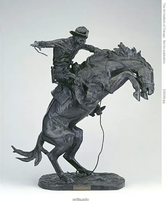 Framed Print : The Bronco Buster, Modeled 1909, cast 1912. Creator: Frederic Remington Framed Print : The Bronco Buster, Modeled 1909, cast 1912. Creator: Frederic Remington