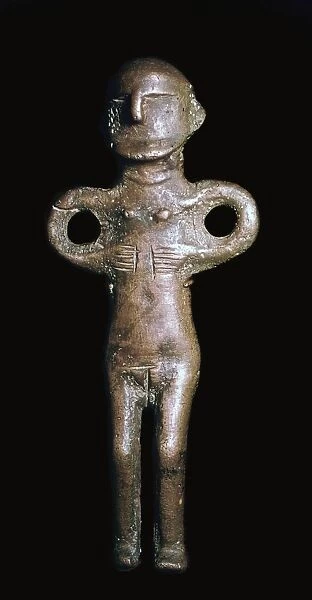 Bronze-age figure from Denmark, 9th century BC