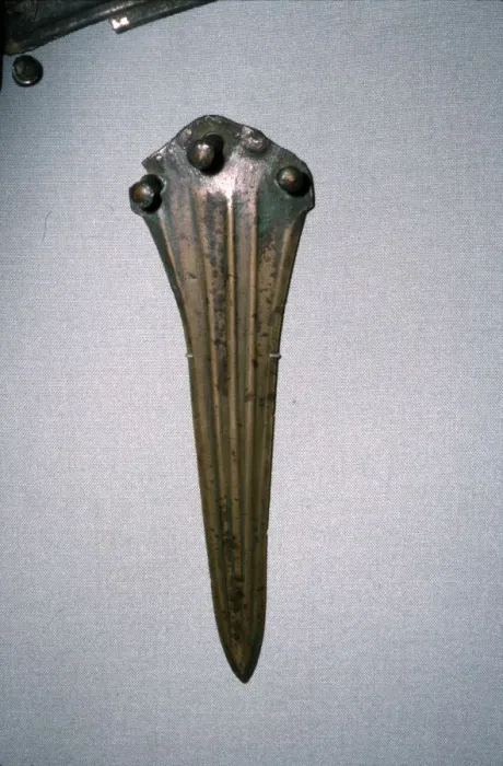 Framed Print : Bronze Age. Neunheiligen. Dagger blade, 2300-1800BC Framed Print : Bronze Age. Neunheiligen. Dagger blade, 2300-1800BC