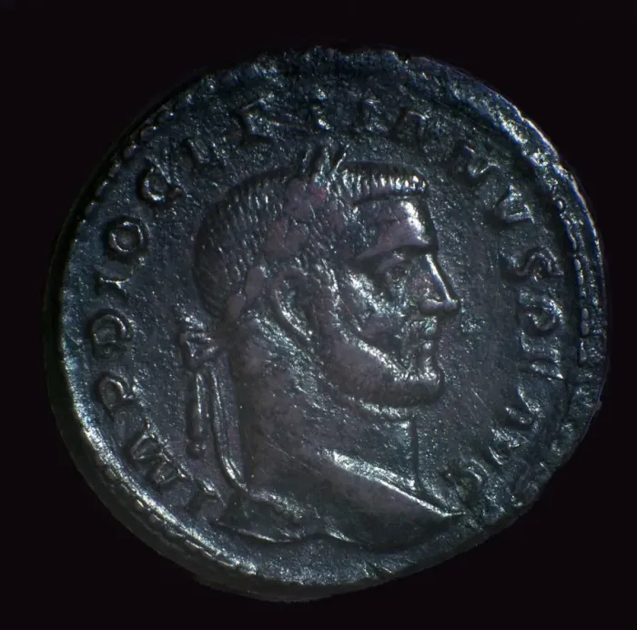 Framed Print : Bronze coin of Diocletian, 3rd century Framed Print : Bronze coin of Diocletian, 3rd century
