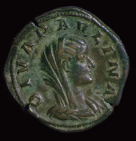 A bronze coin of Paulina, the mother of Emperor Hadrian, 1st century