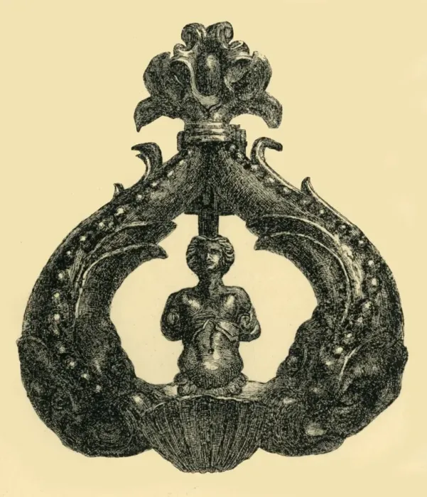 Framed Print : Bronze door knocker, c1550-1600, (1881). Creator: W Harbutt Framed Print : Bronze door knocker, c1550-1600, (1881). Creator: W Harbutt