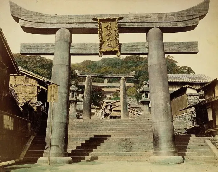 Framed Print : Bronze Horse Temple, 1865. Creator: Unknown Framed Print : Bronze Horse Temple, 1865. Creator: Unknown