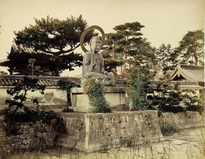 Framed Print : Bronze Image Shinkoji, 1865. Creator: Unknown Framed Print : Bronze Image Shinkoji, 1865. Creator: Unknown