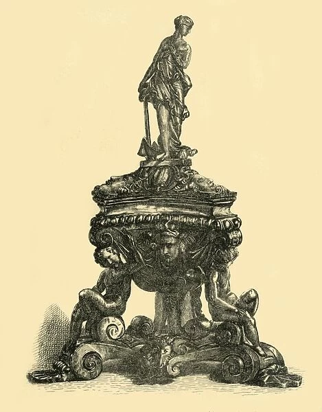 Bronze inkstand, mid-late 16th century, (1881). Creator: W. W. McCarty