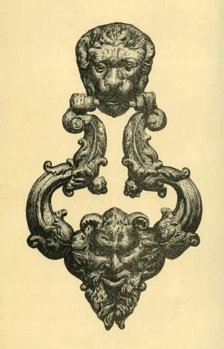Framed Print : Bronze knocker, c1560, (1881). Creator: J Brooke Framed Print : Bronze knocker, c1560, (1881). Creator: J Brooke
