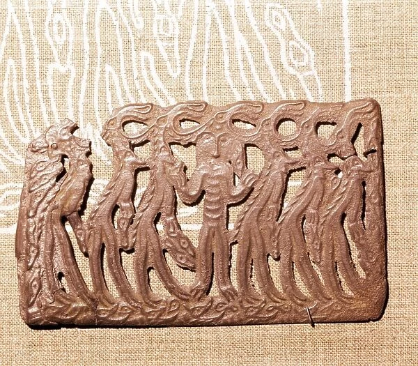 Bronze Plaque, illustrating Shamanism and Magic, Kama River Area, USSR, 3rd century BC-8th century