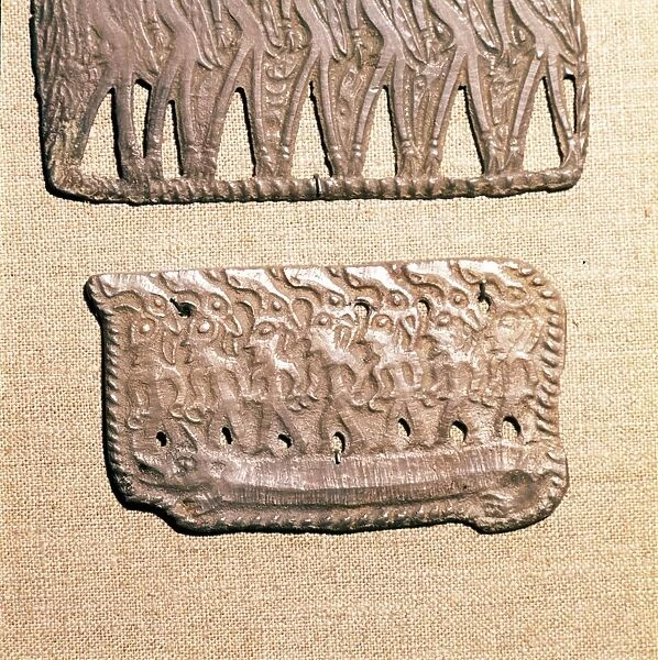 Bronze Plaque from Kama River Tribes, USSR, 3rd century BC-8th century