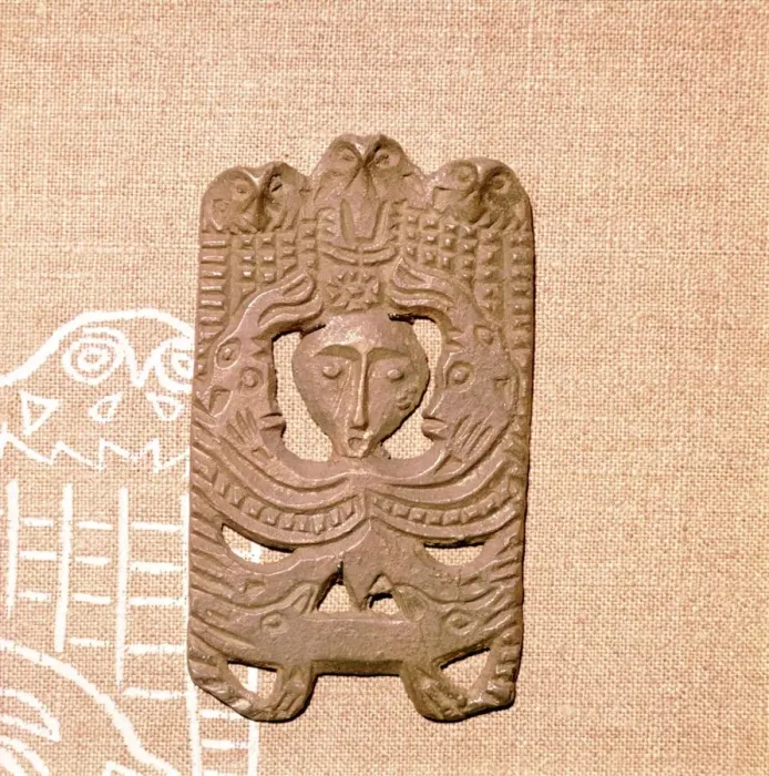 Framed Print : Bronze Plaque related to Shamanism and Magic, Kama River Area, USSR, 3rd century BC-8th century Framed Print : Bronze Plaque related to Shamanism and Magic, Kama River Area, USSR, 3rd century BC-8th century