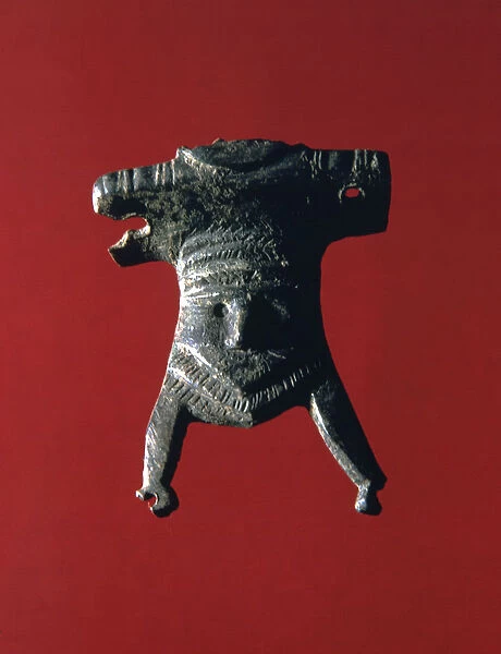Bronze rivet, human figure shaped, of a furniture from Pamplona