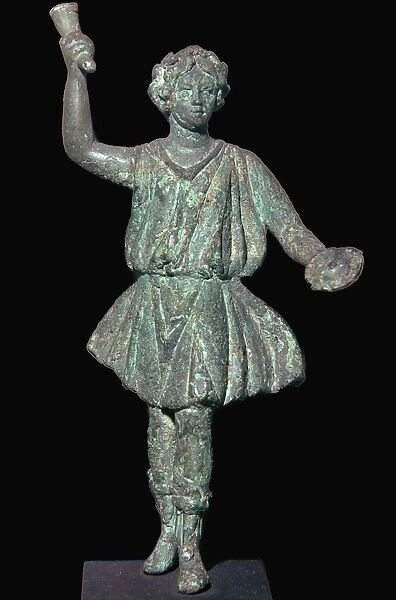 Bronze Roman household god