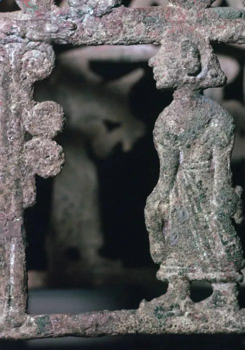 Framed Print : Detail of a bronze stand, 17th century BC Framed Print : Detail of a bronze stand, 17th century BC