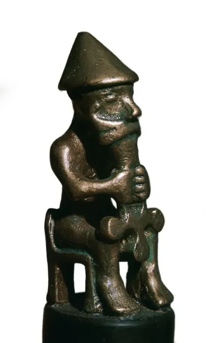 Framed Print : Bronze statuette of Thor, 11th century Framed Print : Bronze statuette of Thor, 11th century