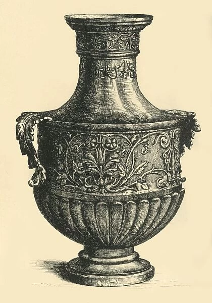 Bronze vase, 16th or 19th century, (1881). Creator: R I Stevenson