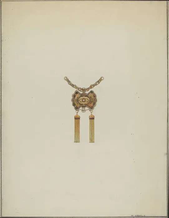Framed Print : Brooch, c. 1937. Creator: Madeline Arnold Framed Print : Brooch, c. 1937. Creator: Madeline Arnold