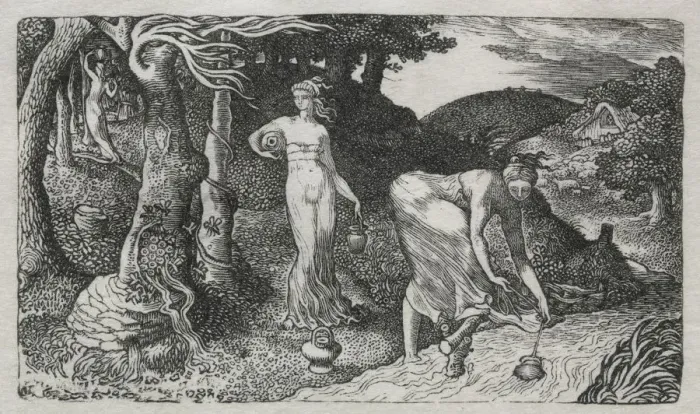 Framed Print : The Brook, 1829. Creator: Edward Calvert (British, 1799-1883) Framed Print : The Brook, 1829. Creator: Edward Calvert (British, 1799-1883)