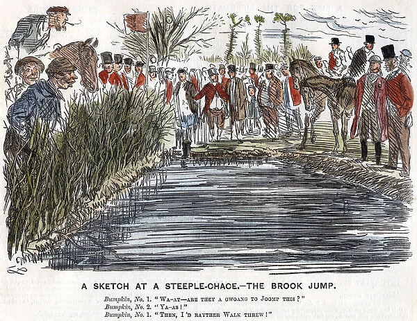 The Brook Jump, 1863