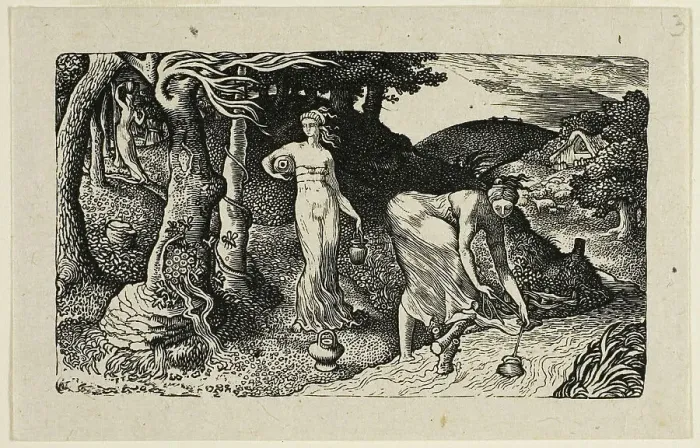 Framed Print : The Brook, n.d. Creator: Edward Calvert Framed Print : The Brook, n.d. Creator: Edward Calvert