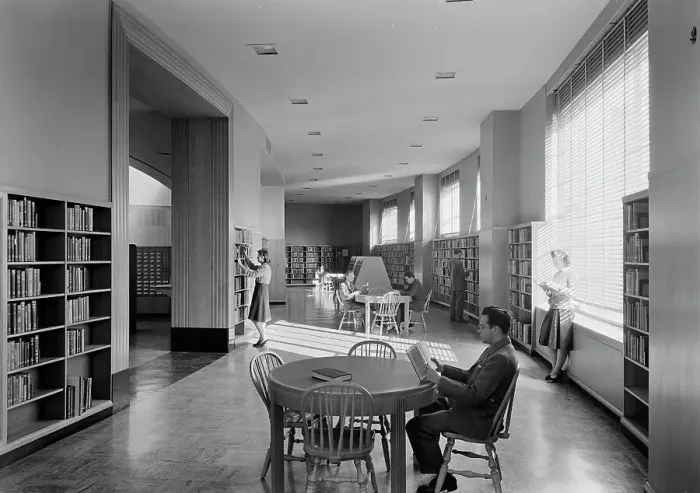 Framed Print : Brooklyn Public Library (Ingersoll Memorial), Prospect Park Plaza, New York, 1941. Creator: Gottscho-Schleisner, Inc Framed Print : Brooklyn Public Library (Ingersoll Memorial), Prospect Park Plaza, New York, 1941. Creator: Gottscho-Schleisner, Inc
