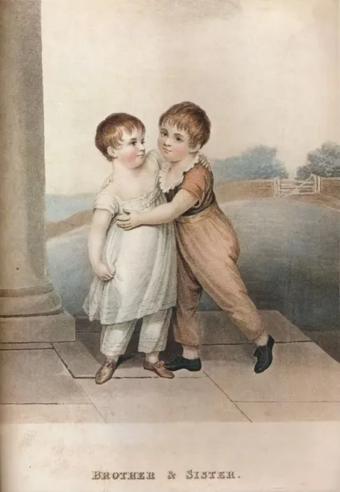 Framed Print : Brother & Sister, c18th century Framed Print : Brother & Sister, c18th century