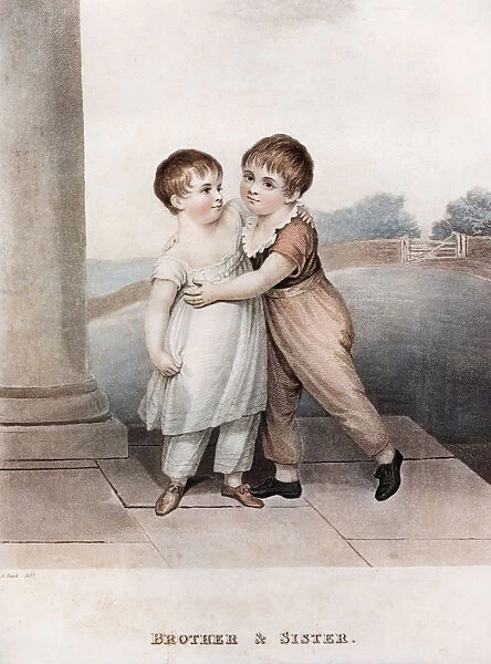 Brother and Sister, late 18th-early 19th century, (1913). Artist: Adam Buck