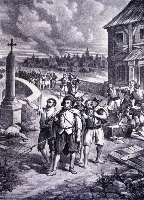 Framed Print : Brotherhoods of Valencia (1519 - 1523), riots and uprising of the artisan guilds against the nobles Framed Print : Brotherhoods of Valencia (1519 - 1523), riots and uprising of the artisan guilds against the nobles
