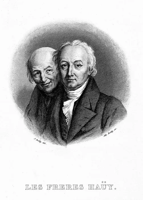 Framed Print : The Brothers Rene-Just Haüy (1743-1822) and Valentin Haüy (1745-1822) Framed Print : The Brothers Rene-Just Haüy (1743-1822) and Valentin Haüy (1745-1822)