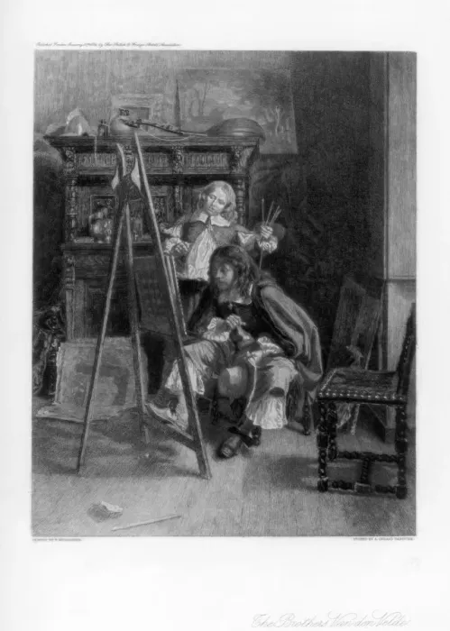 Framed Print : The Brothers Van de Velde, c1880-1882. Artist: A Gerard Darbiche Framed Print : The Brothers Van de Velde, c1880-1882. Artist: A Gerard Darbiche