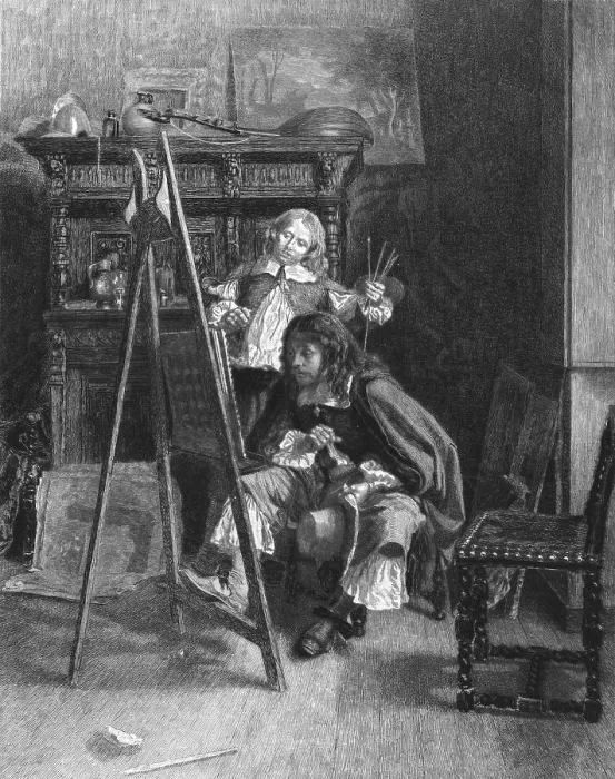 Framed Print : The Brothers Van De Velde, after J.L.E. Meissonier, c1880-83. Creator: A Gerard Darbiche Framed Print : The Brothers Van De Velde, after J.L.E. Meissonier, c1880-83. Creator: A Gerard Darbiche