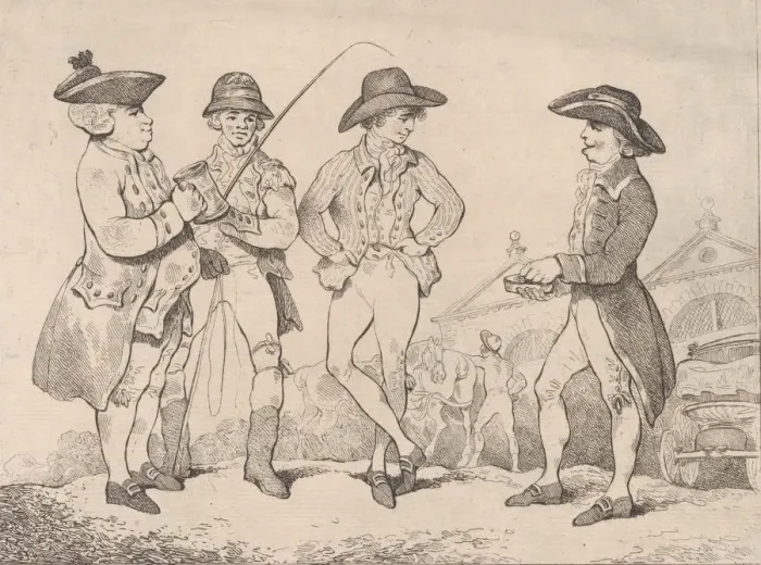 Framed Print : Brothers of the Whip, November 27, 1781. November 27, 1781. Creator: Thomas Rowlandson Framed Print : Brothers of the Whip, November 27, 1781. November 27, 1781. Creator: Thomas Rowlandson