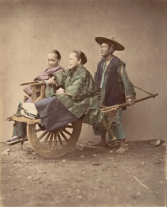 Framed Print : Brouette, 1870s. Creator: Baron Raimund von Stillfried Framed Print : Brouette, 1870s. Creator: Baron Raimund von Stillfried